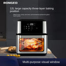 Air Fryer Visual Home Automatic Electric Oven 12 Liters Large Capacity Multifunctional Smoke-free Electric Frying Pan