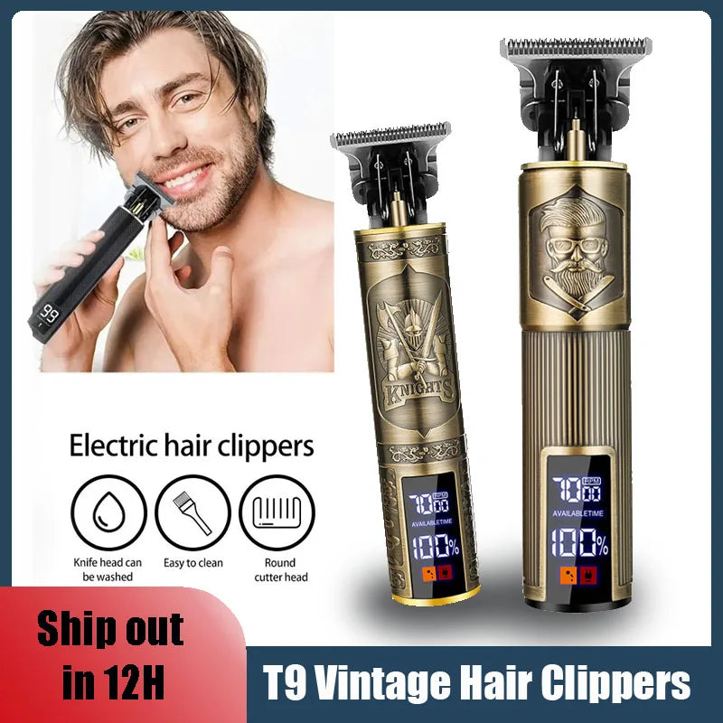 Three-Speed Variable Gear T9 Clipper Hair Rechargeable Man Shaver Trimmer For Men's Barber Professional New Hot Sale