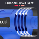 2000W Electric Heat Gun Hot Air Gun, 300℃ and 600℃, 300-500L/Min, 3 Nozzles, 1.5s Heating, for Stripping Shrinking Varnish