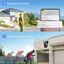 LS VISION 4K 8MP PTZ IP Camera Three Lens Dual Screen WiFi Outdoor Security Cam Motion Detection Auto Tracking 10X Optical Zoom