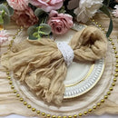 60Pcs 50x50cm Sage Green Napkins Boho Gauze Serving Table Decor Dinner Towel Cocktail For Wedding Thanksgiving Easter Decoration