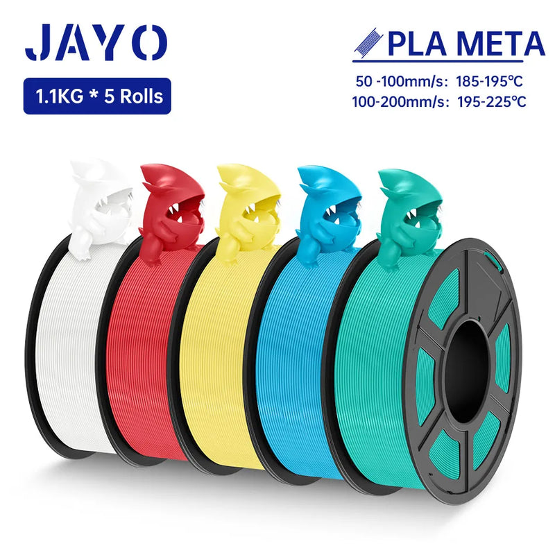 JAYO PLA Meta Filament 1.75mm 1.1KG PLA 3D Filament For FDM 3D Printer High Toughness 3D Printing Materials 100% No Bubble