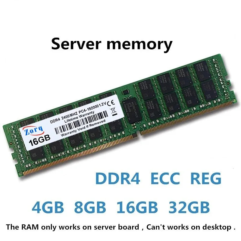 Server Memory DDR4 REG 8GB 16GB 64GB 32GB ECC Ram 2133MHZ 2400MHZ 2666MHZ 2933MHZ  Dedicated Compatible With X99 Motherboard