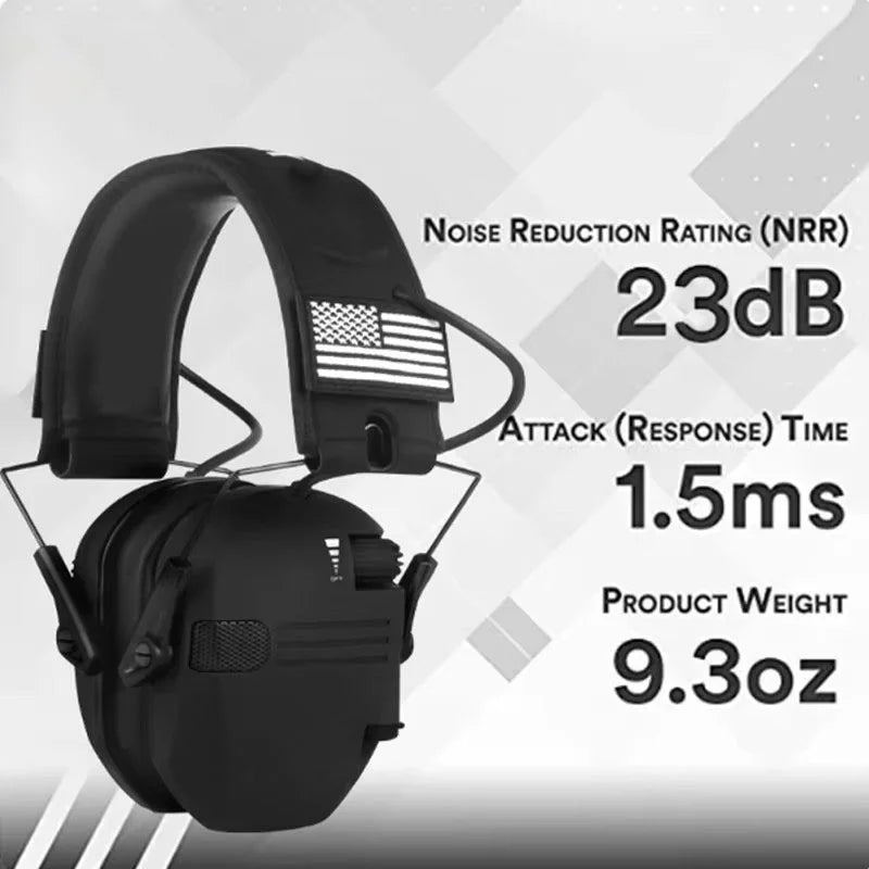 Original Military Tactical Electronic Shooting Earmuffs Outdoor Hunting Sound Pickup Noise Reduction Protection Hearing Headset