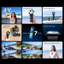 SJCAM C400 Handheld Action Camera Handheld Detachable Rotating Screen Design 4K HD Video Action Camera