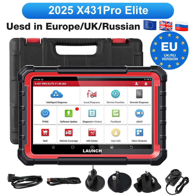 2025 LAUNCH X431 PRO Elite Bidirectional Scan Tool, 37+ Services, ECU Coding, Full System Diagnostic Scanner
