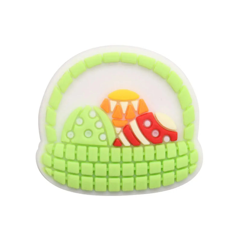 1-23Pcs PVC Adorable Rabbit Bunny Easter Shoe Buckle Charms Accessories Children Shoe Button Fit Birthday Gift