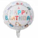Cartoon Car Balloons Train Fire Truck Tank Engineering Car Tractor Aluminum Film Balloon Birthday Party Baby Shower Toy