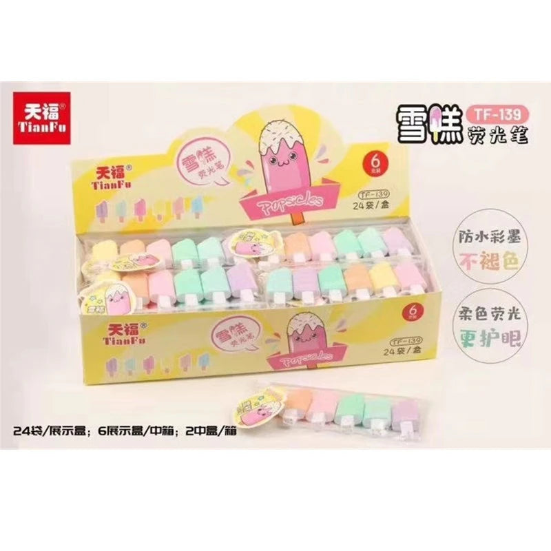 2 Pack Cute Iscream Ice Cream Candy Color Highlighter