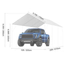 SucceBuy Carport Replacement Canopy Cover Garage Top Tent Shelter Tarp Heavy-Duty Waterproof & UV Protected （Frame Not Include）