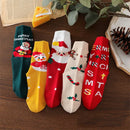 Kids Christmas Socks For 1-10Years Children's Short Socks Girls Boys Winter Warm Cotton Toddler New Year Gift Santa Claus Socks