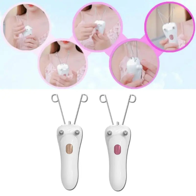 for Facial Body Hair Removal USB Cotton Thread Epilator Shaver