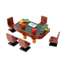 MOC City Building Blocks Accessories Mahjong Machine Plant Sofa Bed Piano Refrigerator Kitchen Toy Brick Florist Bar X009 TV Set