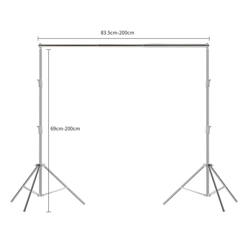 Telescopic Crossbar Universal Photo Background Support System Kit Adjust Height Backdrop Stand for Photography Photo Studio Boom