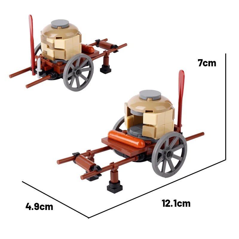 MOC City Series Building Blocks Figure Furniture House Kitchen Medieval Accessories DIY Bricks Set Christmas Toys for Kid Gifts