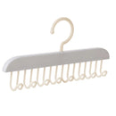 8 Hooks Bra Hanger Belts Camisole Clothes Organizer Rack Tie Hats Scarf Holder Non-slip Space Saving Wardrobe Storage