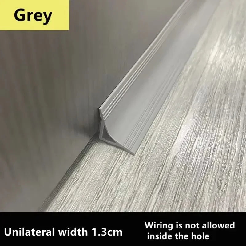 PVC Caulk Internal Corner Skirting Trim Line waterproof tape Ceiling Wall Edge Molding Self-adhesive Decorative Pressure Strip