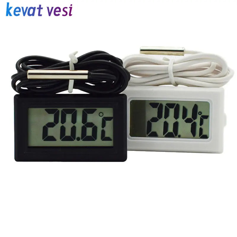 Aquarium Thermometer Electronic Lcd Digital Thermometer Fish Tank Electronic Water Temperature Measurement Aquarium Accessories