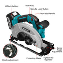 Kamolee 7 inch 21V 6.0Ah 6000mAh Electric Circular Saw  for Home DIY Compatible Makita 18V Battery