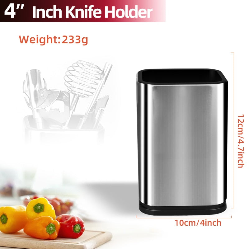 Myvit Knife Stand Holder For Kitchen Knife Stainless Steel Cooking Knife Holder Stand Block High End Kitchen Accessories