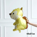 1/5pcs Autumn Maple Leaf Pine Cones Foil Balloons Squirrel Fox Animals Balloon Thanksgiving Brithday Party Decorations Kid Toys