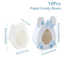 Easter Rabbit Ear Handheld Paper Box Candy Cookie Gift Box Gift Packaging Birthday Party Gift Box Happy Easter Party Supplies