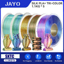 JAYO  pla plus SILK Three Colors Silk Rainbow 3D Printer Filament 1.75mm 100% No Bubble FDM 3D Printer Materials for 3D Printer