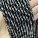 Natural Agates Tiger Eye Chalcedony Jades Stone Round Rondelle Spacer Beads For Jewelry Making Diy Bracelet Accessories 2X4mm