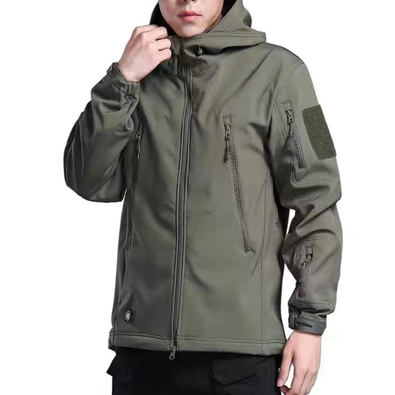 Men 5XL Jackets Pants SoftShell Hood Coat Tactical Waterproof Pilot Camping Hiking Trekking Hunting Fishing Trousers Plus Size