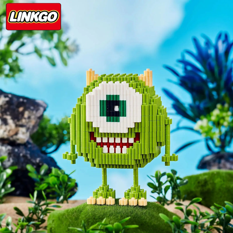 Linkgo Connection Building Blocks Monster University James Mike Model Anime Mini Brick Figure Toy For Christmas Gift