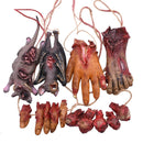Horror Halloween Ornament Hanging Pendant Scary Bloody Mouse Bat Finger Hanging Props Haunted House Halloween Party Scary Props