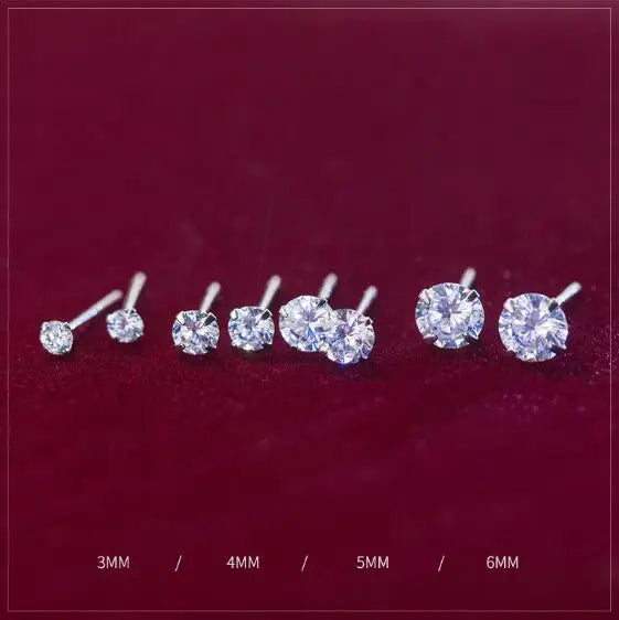 SMTCAT 0.5-1.2 Carat D Color Moissanite Ear Stud Earrings For Women 925 Sterling Silver Sparkling Piercing Earring Fine Jewelry