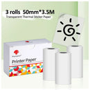 Portable Printer Phomemo M02S Thermal Mini Printer 300dpi Inkless Pocket Printer Compatible 15/25/53mm Sizes Self-Adhesive Paper