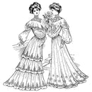 2022 New 10x10 Retro Easter Clear Stamps Girls Stamps Tie Child Bunny Lady Card Crafts No Metal Cutting Dies Scrapbooking