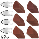 154Pcs Oscillating Tool Sanding Pads Kit,4Pcs Finger Sanding Pad, 150Pcs Multitool Sandpaper Set, 60-320 Grit for Wood  Sanding