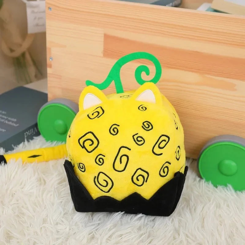 Blox Fruits Plush Toy Sound Sand Barrier Leopard Kitssune Fruit Soft Stuffed Hot Game Box Plushies Friend Gift 15cm Giant Fruits