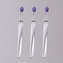 Soft Silicone Applicator Sticks Nail Powder Applying Manicure Brush Tools Washable Nail Art Silicone Pen For Uv Gel Polish