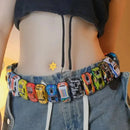 2024 Designer Racing Belt Dopamine Cosplay Cars Belt Kpops Idol Same Style Y2k Spicy Girl Creative Fun Car Belt For Fans Gifts