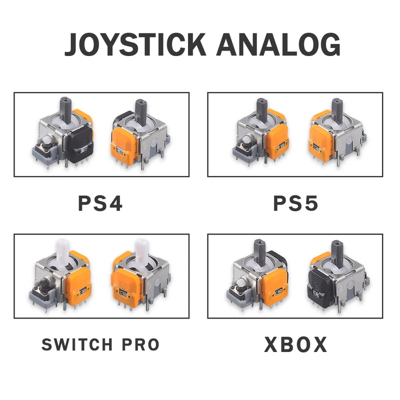 10Pc Set 3D Analog Stick Sensor Potentiometer Module Hall Effect Rocker Joystick for Ps4 Ps5 Xbox One Switch Pro Controller