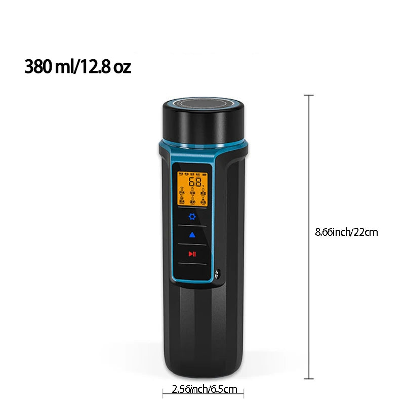 Stainless Car Heated Smart Mug With Temperature Control Water Cup 12V/24V Water Cup Kettle Coffee Tea Milk Heated 380ML