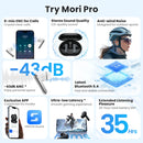 HAYLOU Mori Pro Bluetooth 5.4 Earphones -43dB ANC Active Noise Cancellation Earbuds 6 Mic Wireless Headphones 35H Battery Life