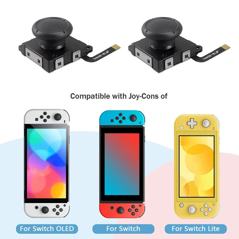 Hall Effect Joystick for Nintendo Switch/Lite/OLED Joycon Analog Thumb Stick No Drifting Hall Electromagnetic 3D Analog Stick