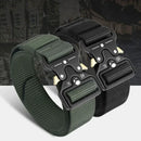 Men's Belt Metal Male Tactical Combat Belt Canvas Belts Big Size Outdoor Sport Nylon Belts Oversized