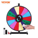SucceBuy 18/24/36 inch Spinning Prize Wheel 14 Slots Spinning Wheel Tabletop/Floor Standing Win Fortune Spin Games for Party Pub