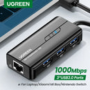 UGREEN USB3.0 Ethernet Adapter 1000Mbps USB RJ45 USB HUB For Laptop Xiaomi Mi Box S/3 Windows Ethernet HUB USB Lan Network Card