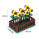 MOC City Building Blocks Accessories Mahjong Machine Plant Sofa Bed Piano Refrigerator Kitchen Toy Brick Florist Bar X009 TV Set