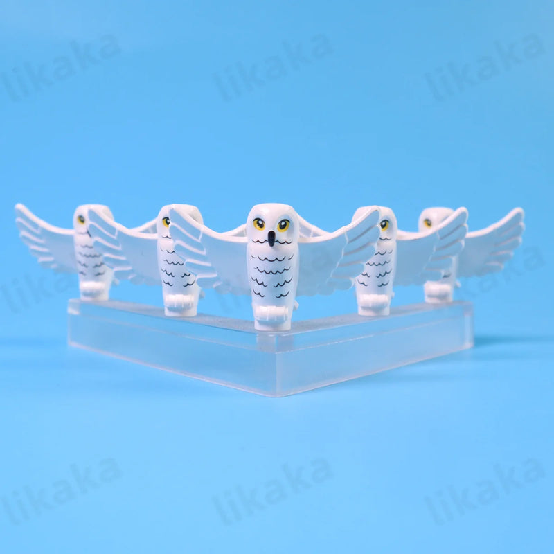 5pcs Animals Building Blocks Toys MOC Bird Owl Model Set Blocks DIY Bricks Toys for Children Gift Compatible Mini Bricks