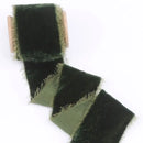 1m/roll Flocking Hand Teared Velvet Ribbon DIY Cake Gift Decoration Wedding Invitation Bracelet Flower Hand Teared Velvet Ribbon