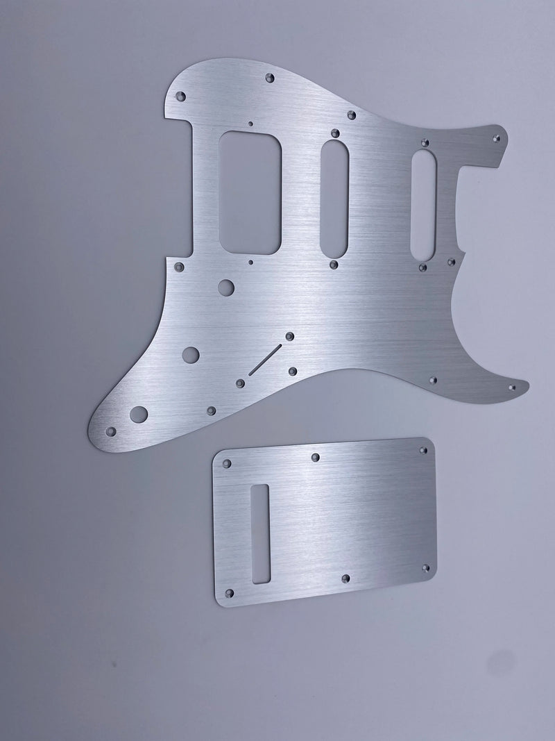 Guitar guard 11-Holes Aluminum Anodized Modern Style Strat SSH Guitar Pickguard Scratch Plate Fits for American/Mexican Fend