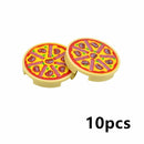 City Food Hamburger Fries Accessories Friends MOC Building Blocks Drinks Fruit Vegetable Bread Fish Bottle Parts MOC Brick Leduo